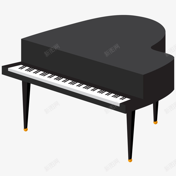 卡通乐器png免抠素材_新图网 https://ixintu.com 乐器 卡通 弹奏 钢琴 音乐 音乐工作室