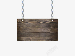 黑色铁链黑色长方形用铁链挂着的木板实物高清图片