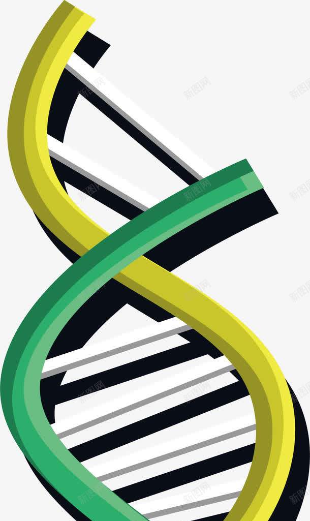 黄绿色生物分子png免抠素材_新图网 https://ixintu.com DNA 双螺旋 双螺旋结构 生物细胞 矢量png 细胞结构