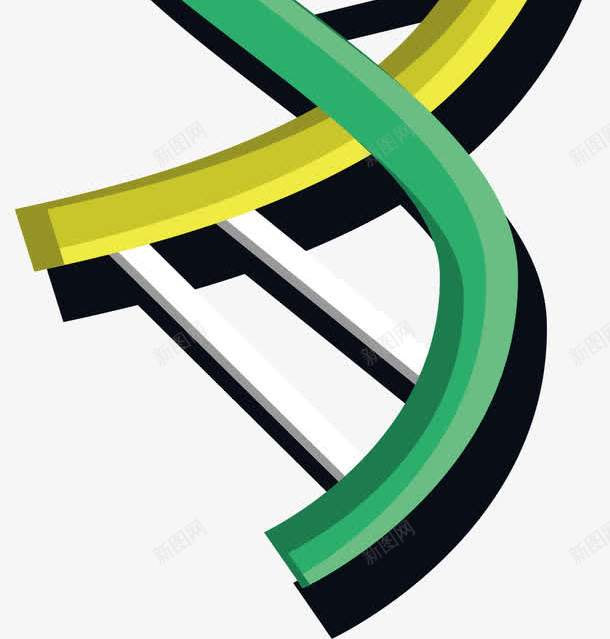 黄绿色生物分子png免抠素材_新图网 https://ixintu.com DNA 双螺旋 双螺旋结构 生物细胞 矢量png 细胞结构