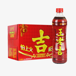 广东凉茶500毫升瓶装王老吉凉茶箱子营高清图片