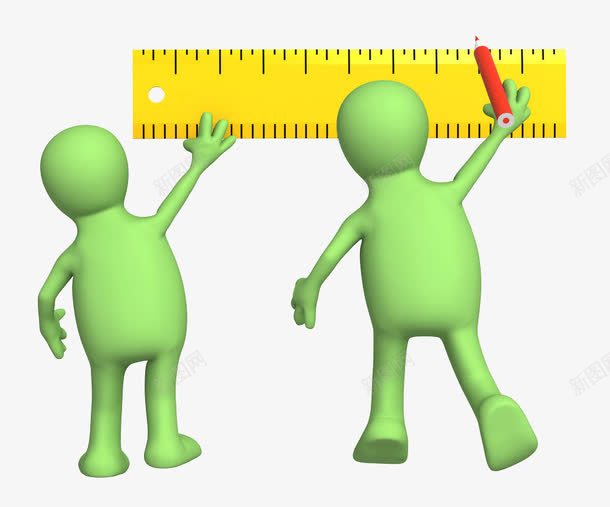 两个小人用尺子测量png免抠素材_新图网 https://ixintu.com 刻度 刻度尺 卡通 尺子 尺寸标尺 标尺 测一测 测量 测量工具 量一量