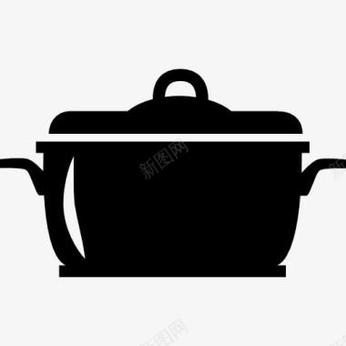 厨房的锅盖热图标图标