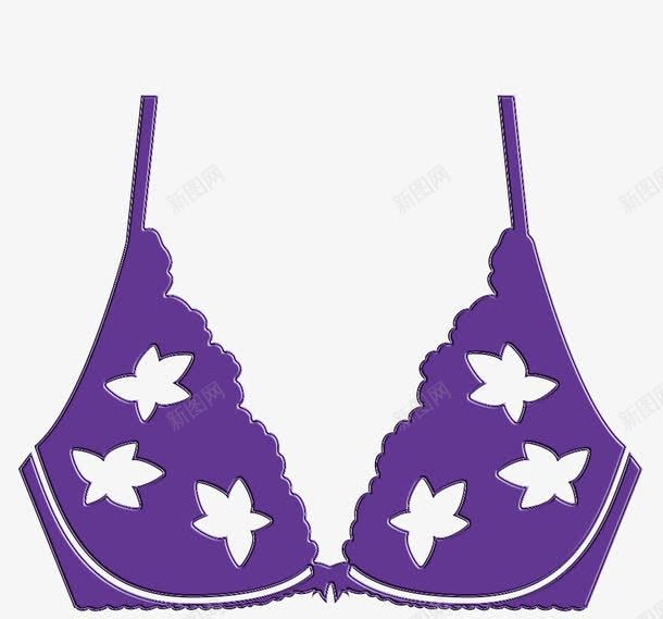 紫色内衣png免抠素材_新图网 https://ixintu.com 内衣 卡通 手绘 紫色 胸罩 衣服