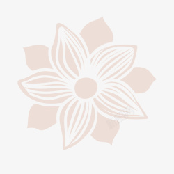 褐色花朵手绘条纹花瓣高清图片