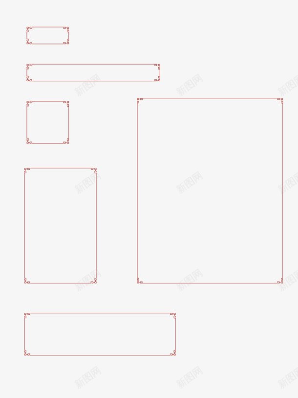线框花纹百搭标签png免抠素材_新图网 https://ixintu.com 多种边框 边框 透明边框 高清无敌边框透明