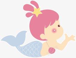 海洋公主美人鱼矢量图高清图片