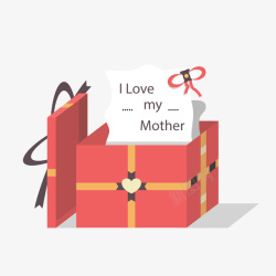 把最好的礼物送给他送给妈妈的礼物矢量图高清图片