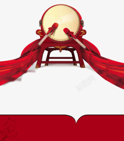 中国风红绸素材