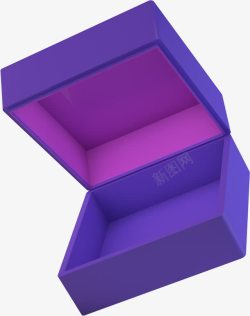 紫色的礼盒紫色卡通手绘礼盒百宝箱高清图片