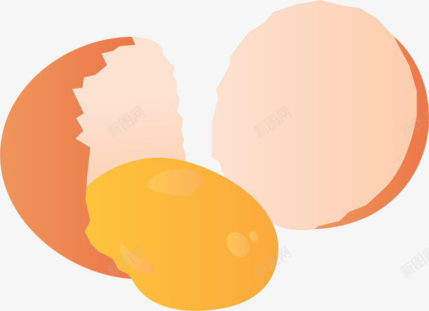蛋壳蛋黄鸡蛋png免抠素材_新图网 https://ixintu.com 卡通鸡蛋 矢量鸡蛋 破鸡蛋 碎裂的鸡蛋 碎裂鸡蛋 蛋黄 鸡蛋