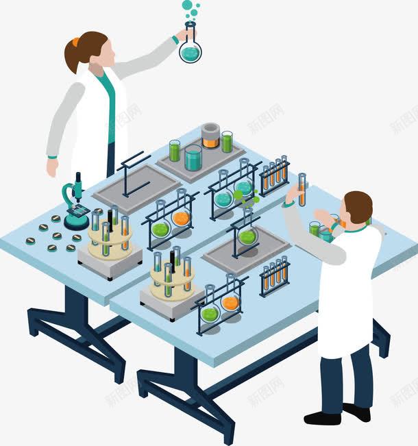 化学研究人员矢量图ai免抠素材_新图网 https://ixintu.com 人物 化学 医学研究员 学习 矢量图 研究 科学 科研