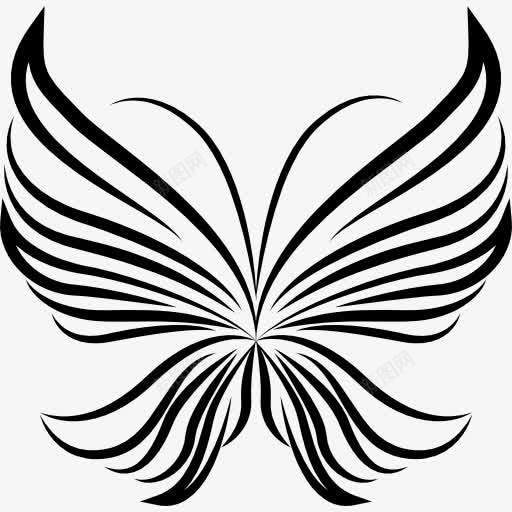 条纹的蝴蝶翅膀上美丽的灯光视图图标png_新图网 https://ixintu.com 俯视 光 动物 对称的 有条纹的 条纹 蝴蝶 飘渺的