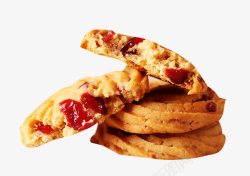软饼干蔓越莓口味软曲奇高清图片