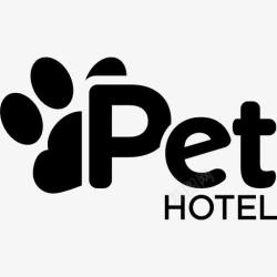 宠物旅馆住宿宠物信号酒店图标高清图片