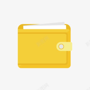 黄色钱包图标图标