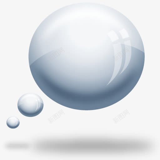 白色球形成排图标png_新图网 https://ixintu.com 成排 球形 白色