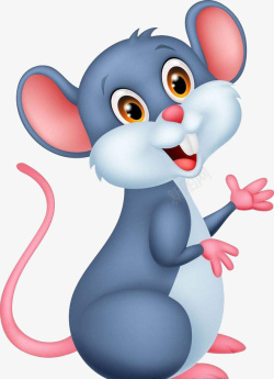 咆哮小老鼠图标卡通小老鼠吉祥物装饰图标高清图片