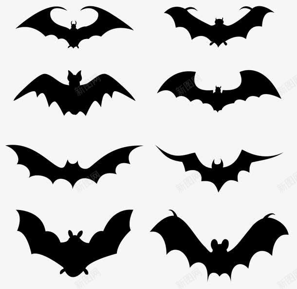 蝙蝠家族图标png_新图网 https://ixintu.com 一群蝙蝠 万圣节 卡通手绘 恐怖 背景装饰 蝙蝠家族 飞行蝙蝠 黑蝙蝠