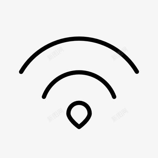 wifi信号符号图标png_新图网 https://ixintu.com WIFI图案 wifi