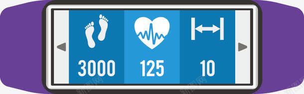 运动手表png免抠素材_新图网 https://ixintu.com 心率 手表 步数 计步器