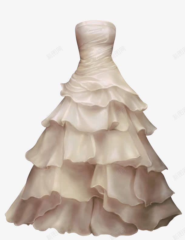 婚纱png免抠素材_新图网 https://ixintu.com 创意 创意服装设计 婚纱 性感女装设计 白色 白色长裙 礼服 素材 艺术 设计
