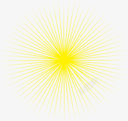 黄色爆炸粒子图素材