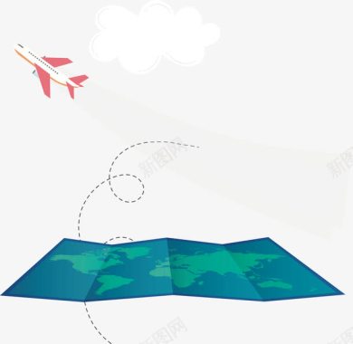 留学旅行创意图标飞行矢量图图标