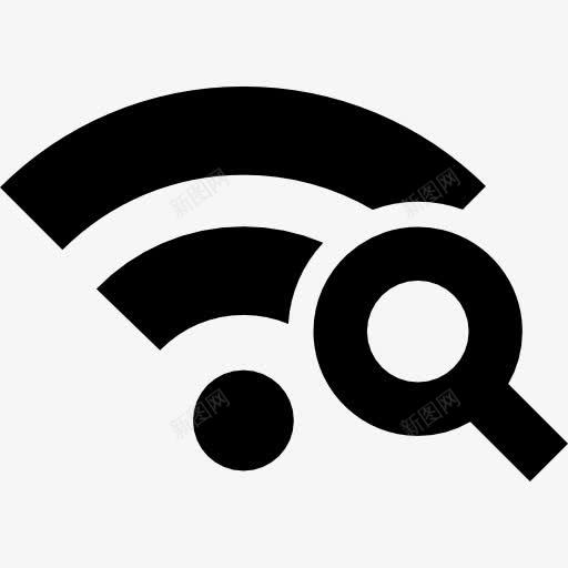 搜索无线网络图标png_新图网 https://ixintu.com WiFi 接口 无线 网