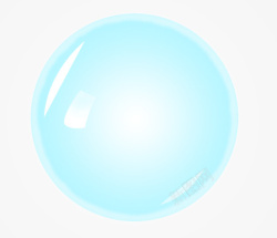 蓝色水球水泡素材