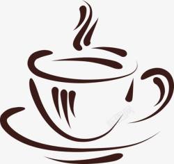 矢量一杯咖啡杯图标咖啡杯墨迹咖啡杯图标高清图片