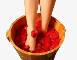 洗脚足浴玫瑰沐足足浴高清图片