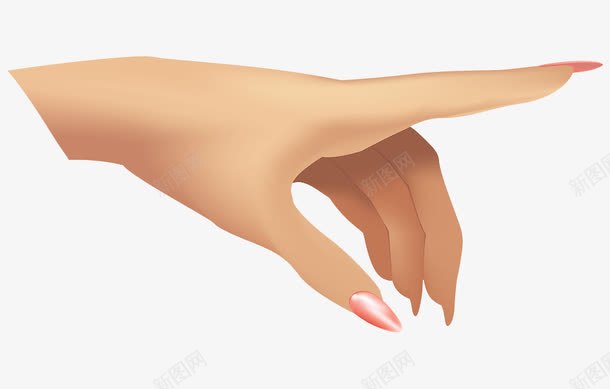 手绘美女手指指示方向png免抠素材_新图网 https://ixintu.com 人物指示 手绘 指示 方向 染指甲 细长手指 美女手指