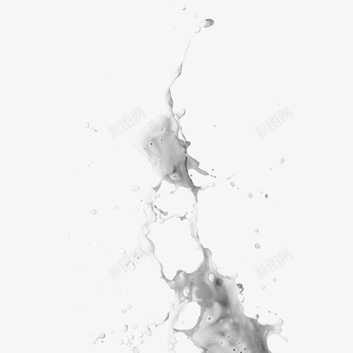 白色质感装饰喷射牛奶png免抠素材_新图网 https://ixintu.com 丝滑质感 健康饮食 溅射装饰 牛奶四射 牛奶装饰 白色