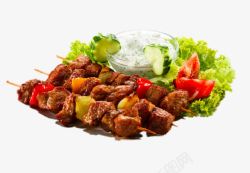 新疆烤肉串美味烤肉串高清图片