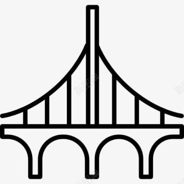 拱桥图标图标