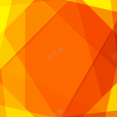 橙色炫彩几何背景矢量背景