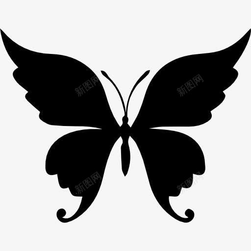 蝴蝶美丽的形状图标png_新图网 https://ixintu.com 俯视 动物 动物王国 形状 昆虫 蝴蝶 轮廓