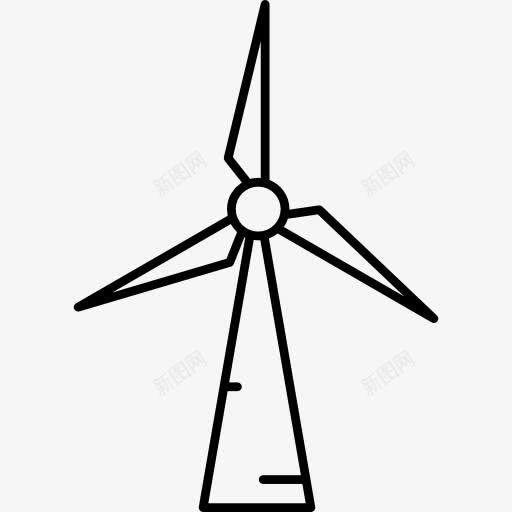 风力发电机图标png_新图网 https://ixintu.com 技术 生态 生态主义 电力 米尔斯 风车