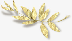 金色枝叶金色漂亮枝叶高清图片