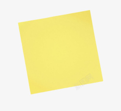 空白信息黄色正方形空白的便笺纸实物高清图片