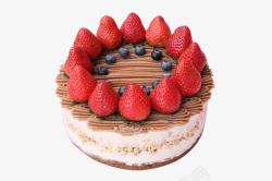 栗蓉蛋糕莓果盛宴慕斯蛋糕高清图片