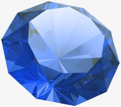 宝石免抠图蓝色闪亮蓝宝石图高清图片