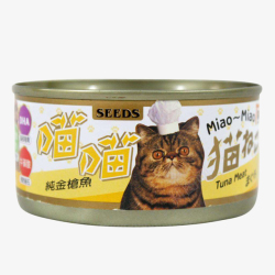 小喵喵喵喵猫咪食用猫罐头高清图片