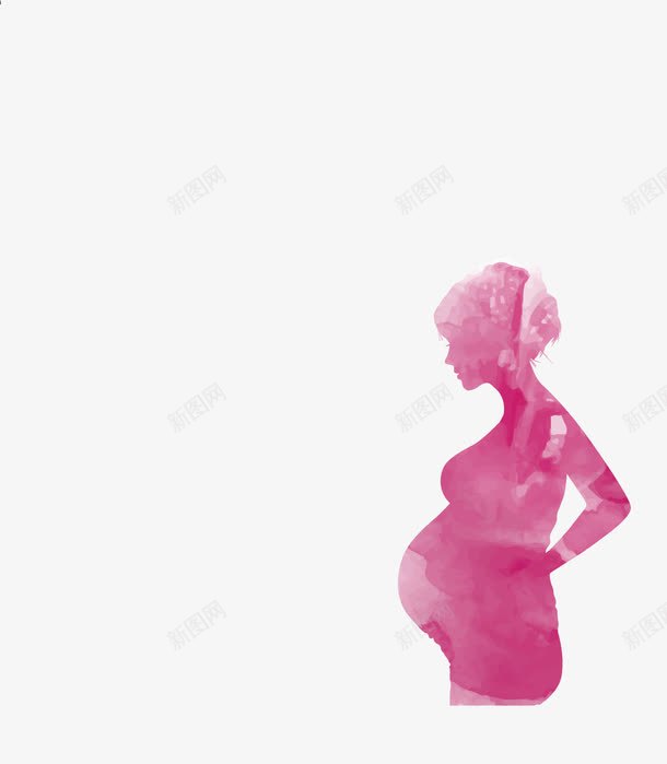 手绘孕妇png免抠素材_新图网 https://ixintu.com 产妇 人物 孕妇 怀孕 手绘