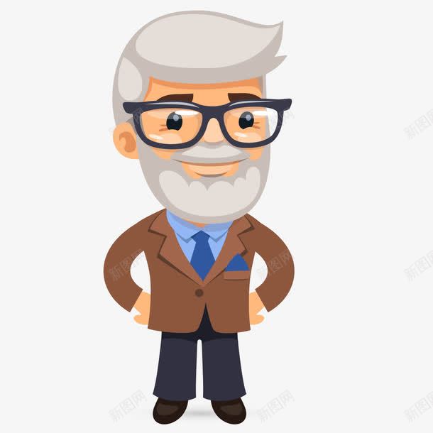 戴眼镜的老头png免抠素材_新图网 https://ixintu.com png图形 png装饰 卡通 帅老头 眼镜 老头 装饰