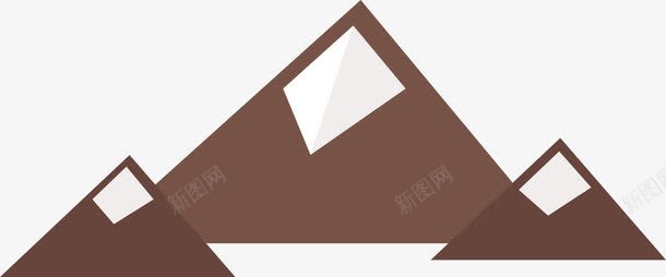 三座大山png免抠素材_新图网 https://ixintu.com 卡通图案 山 山坡 山峰 山顶 扁平化小山 扁平小山 旅游 郊外 高山