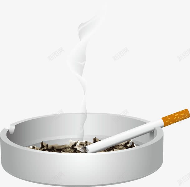 烟灰缸png免抠素材_新图网 https://ixintu.com 卡通烟灰缸 烟 烟卷 烟灰缸 香烟