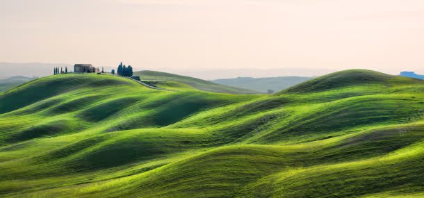 天空草地山坡背景jpg设计背景_新图网 https://ixintu.com 天空 山坡 房子 绿色小山坡 自然风光 草地