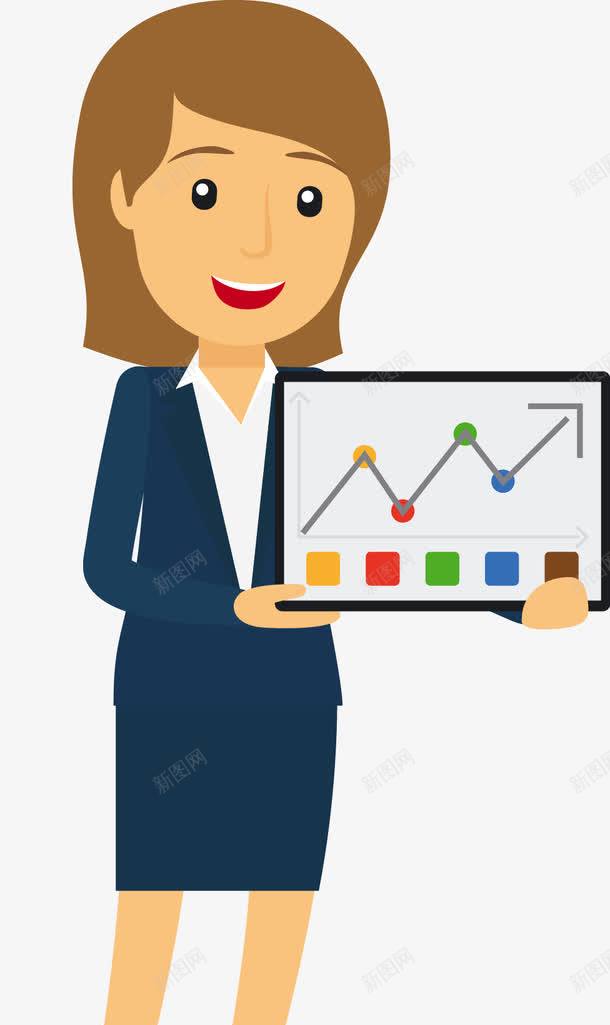 白领女孩png免抠素材_新图网 https://ixintu.com 人物 人物数据图 卡通 卡通人物 成功人士 男人 白领 职业 解说员